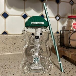 Starbucks Bearista Limited Edition Glass Cup
